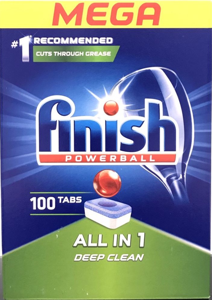 Viên rửa bát finish 100 viên - all in one