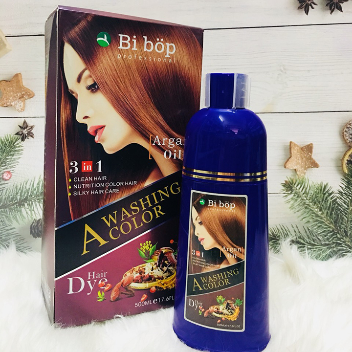 Dầu gội nhuộm nâu (đen) tóc Bibop