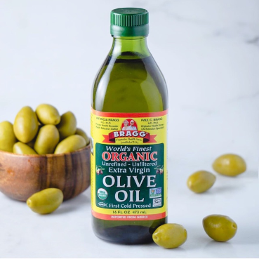 Bragg dầu extra virgin olive ép lạnh hữu cơ 473ml