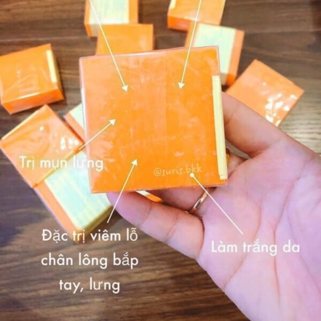 [HCM]Xà phòng sáp CAM Thái Lan ( lốc 12 cục)