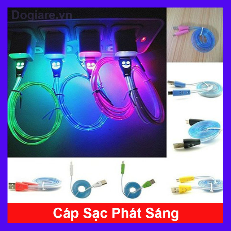 Cáp sạc USB đèn LED phát sáng cho điện thoại Android