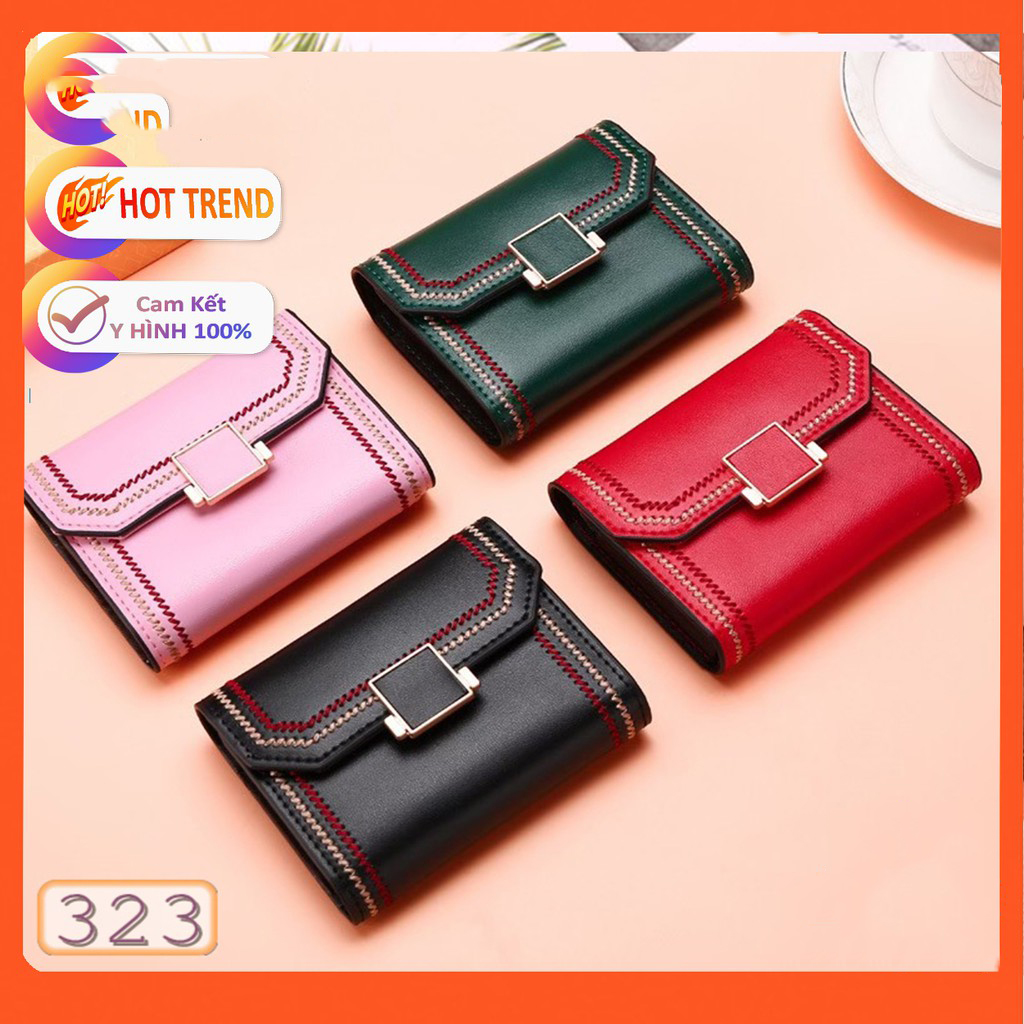 [HCM]Ví nữ cầm tay Forever Young thổ cẩm đính chữ hot trend siêu xinh