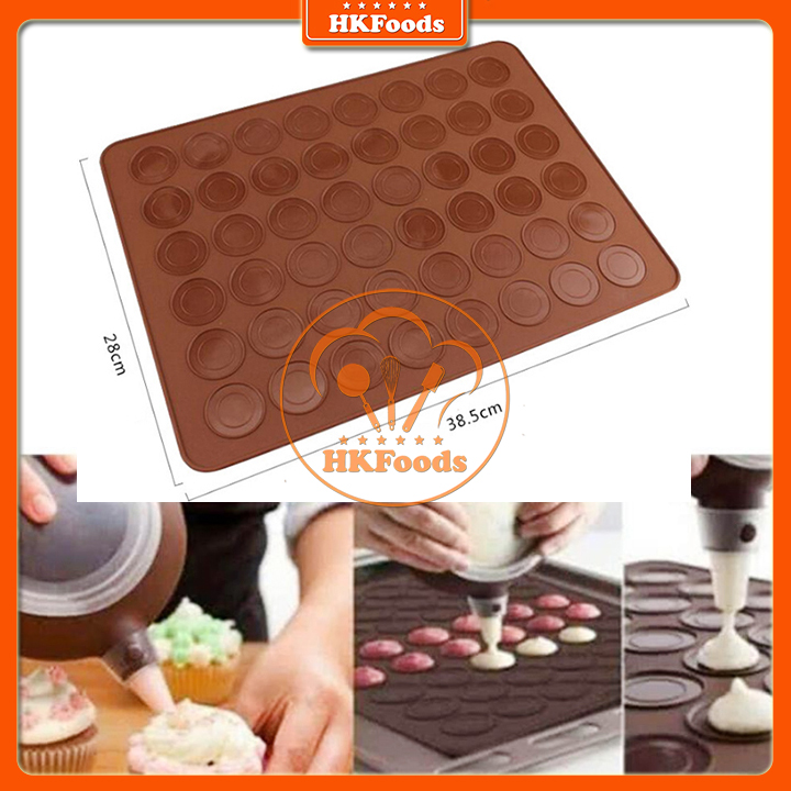 THẢM SILICON NƯỚNG BÁNH MACARON 48 Ô