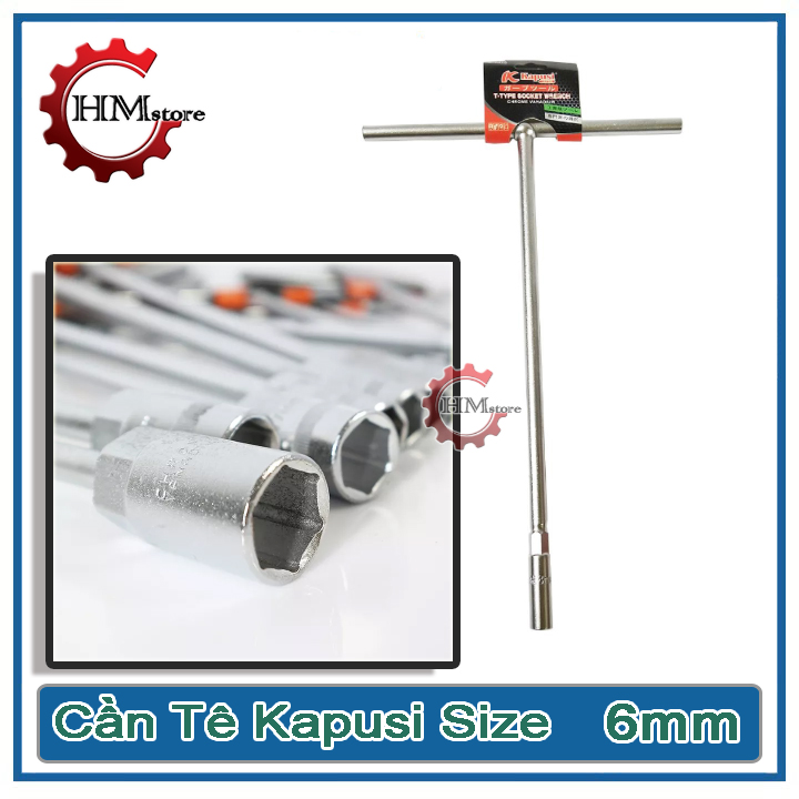 Cần Mở Ốc Chữ T Kapusi Các Số - Cần Tháo Mở Chữ T Kích Cỡ 6mm Đến 19mm - Thương Hiệu Kapusi - Xuất Sứ Nhật Bản - HẢI MY STORE