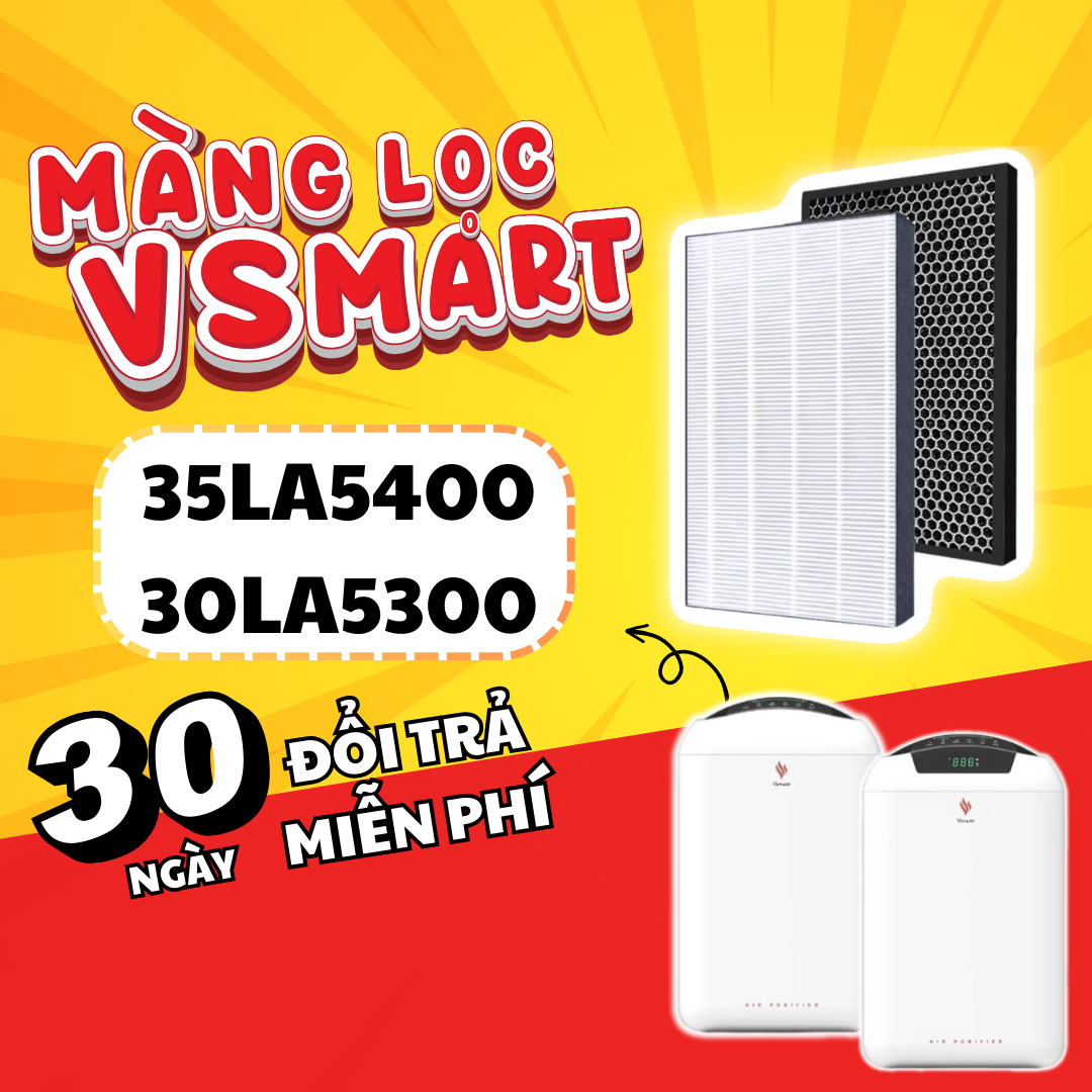 Màng lọc máy lọc khí VSMART 30LA5300, Vsmart 35LA5400 – Màng Hepa và màng Carbon giá rẻ - Chất lượng cao