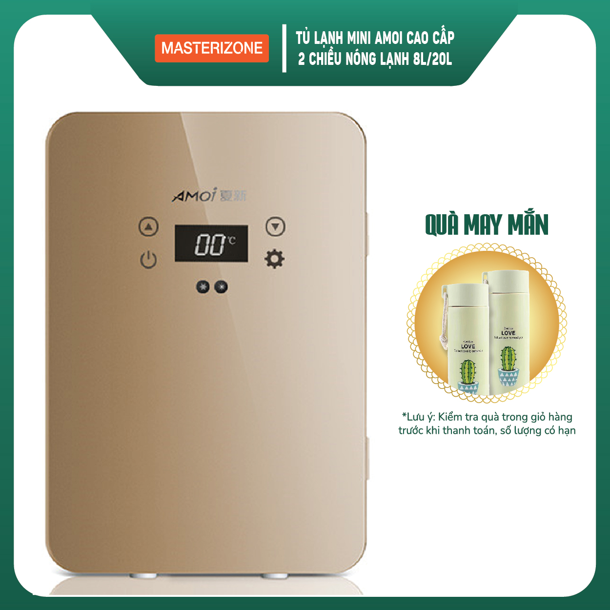 Tủ lạnh mini Amoi 8 lít dùng ở nhà hoặc trên ô tô - Kho sỉ tủ lạnh mini