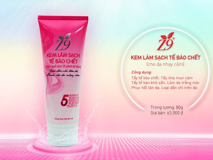 Tẩy tế bào chết cho da nhạy cảm z9