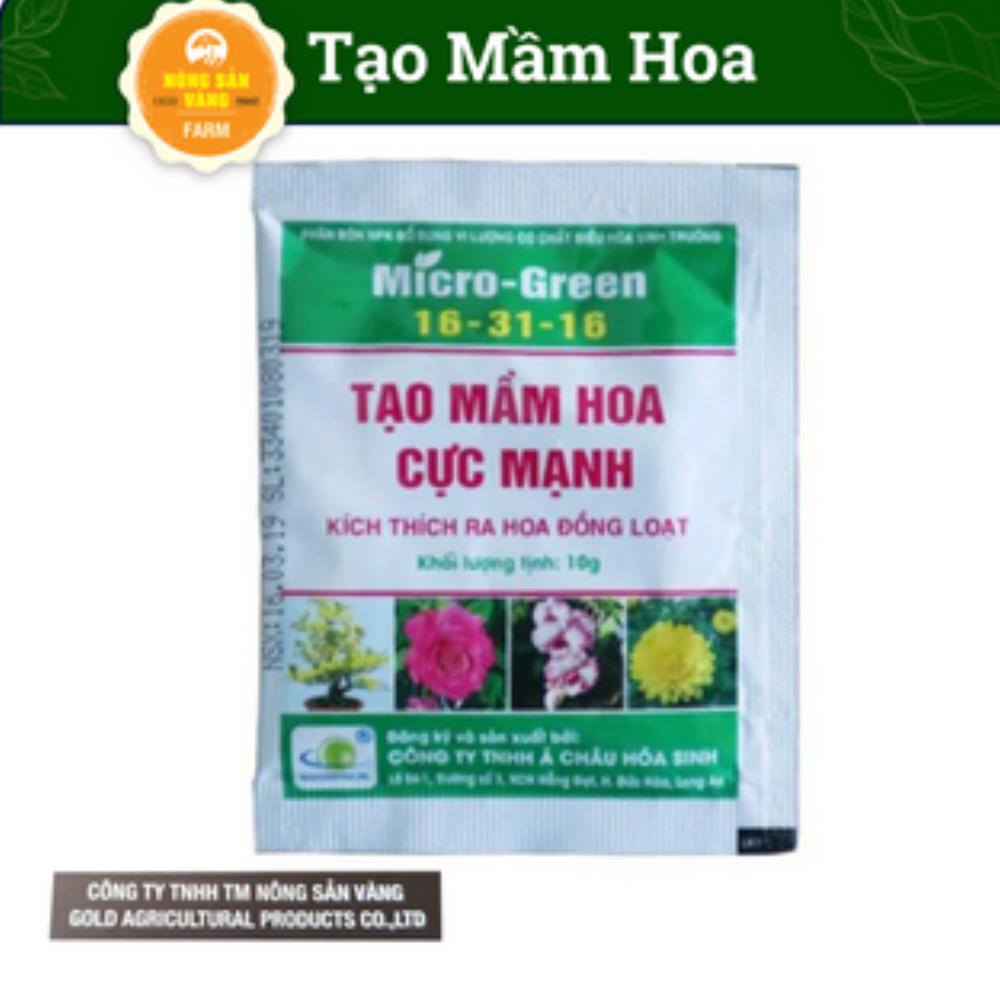 Phân bón npk micro-green kích thích ra hoa đồng loạt - nông sản vàng