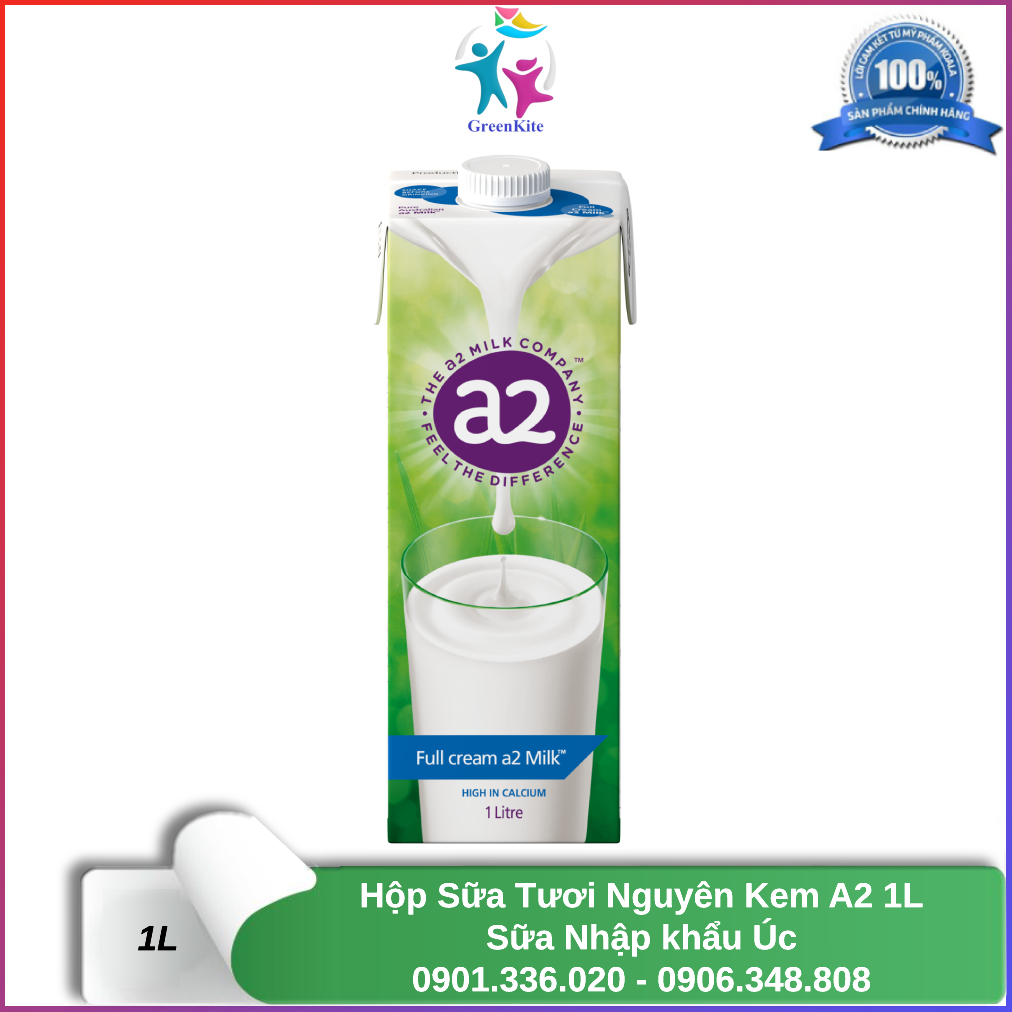 Sữa tươi a2 nguyên kem 1l - nhập khẩu úc