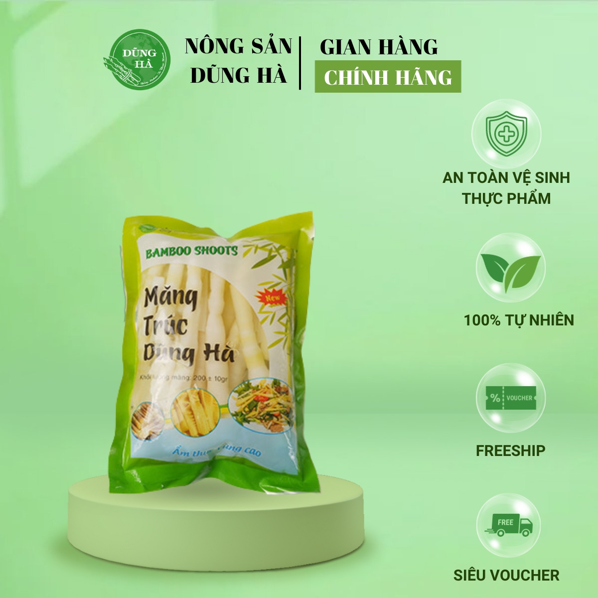 Măng trúc Yên Tử chuẩn hảo hạng làm các món xào thơm ngon 400g