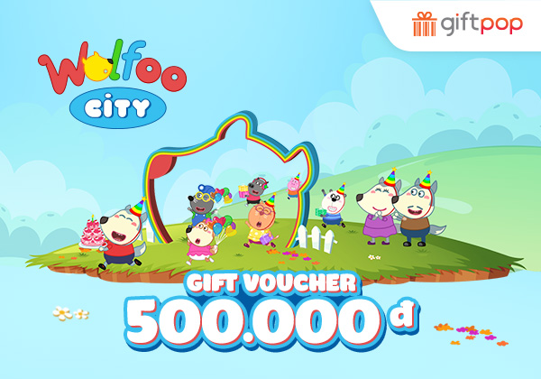 Evoucher - Phiếu quà tặng Wolfoo City 500K