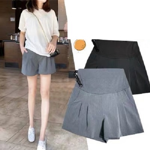 Quần sooc bầu xếp ly, chất vải công sở cao cấp
