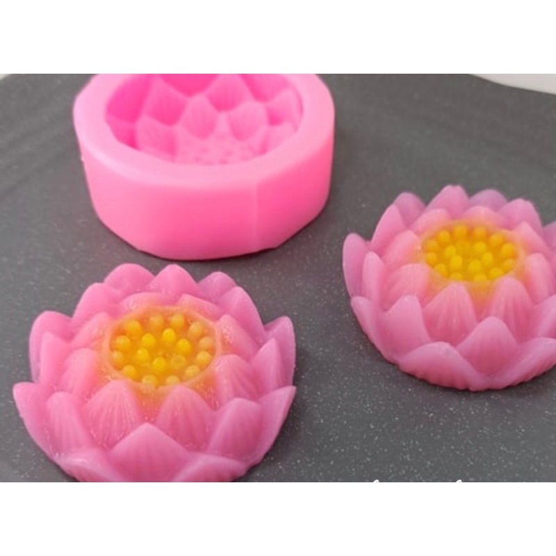 Khuôn Silicon Hoa Sen Nở 6cm