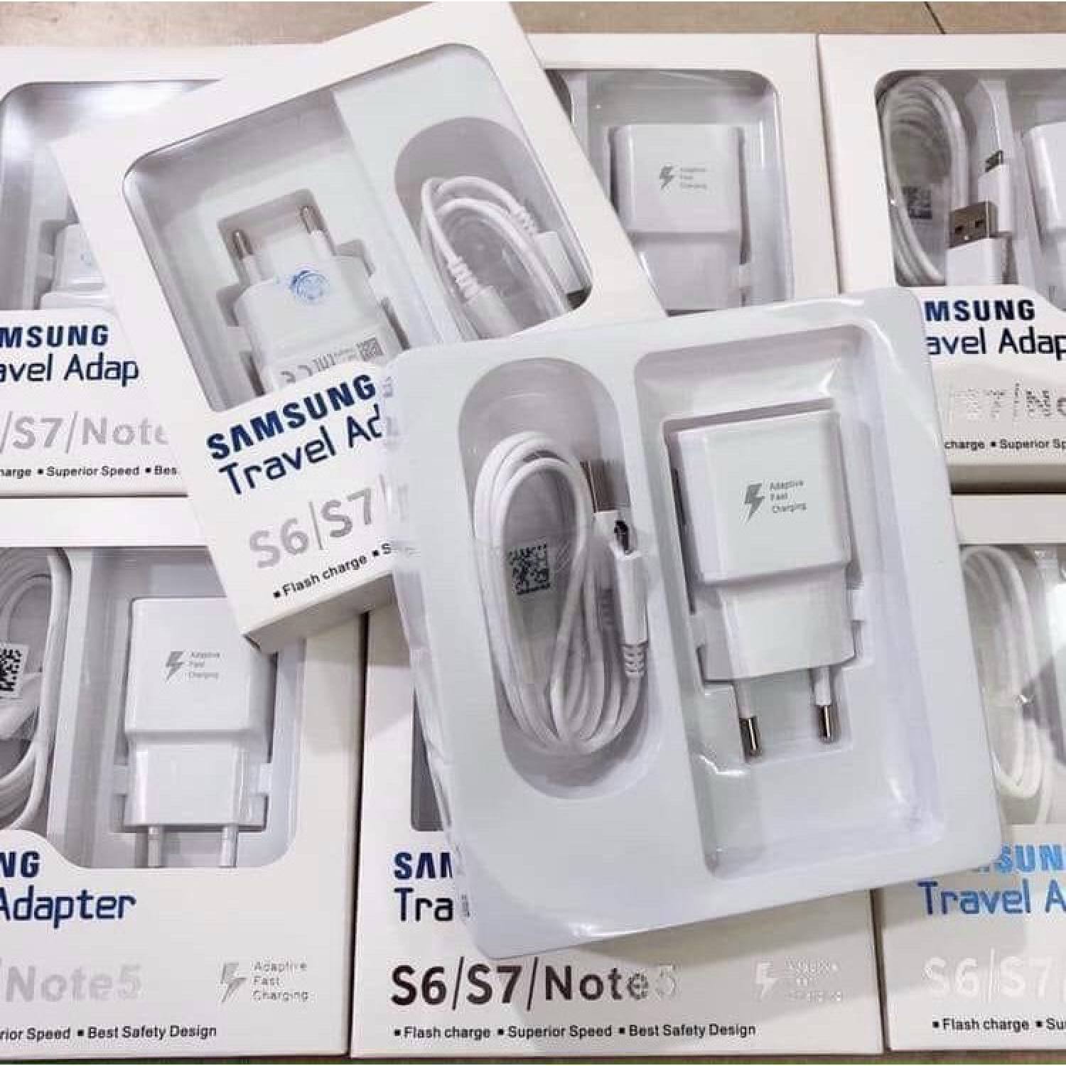 Bs32 - bộ sạc nhanh sam sung s6/s7 zin new full box chân micro dài 1m2