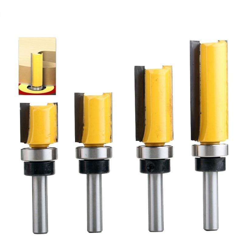 Bộ 4 mũi phay gỗ, đánh cạnh, cốt 8mm