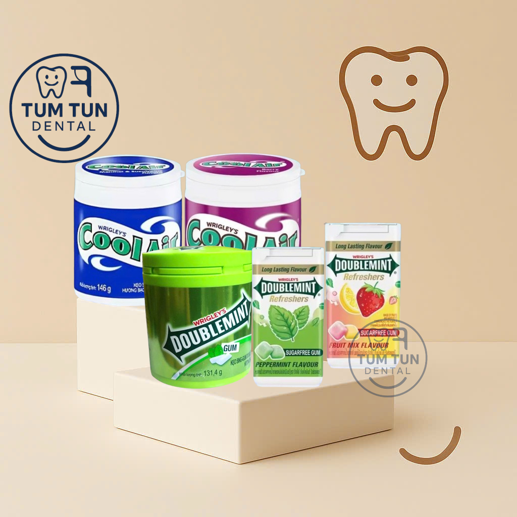 Kẹo Sing-Gum Cool Air Doublemint – Bạc Hà, Khuynh Diệp, Quả Mọng, Trái Cây