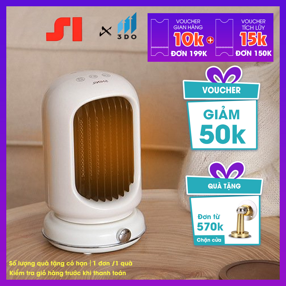 Quạt sưởi ấm mùa đông SHINIL tiết kiệm điện, máy sưởi mini làm nóng nhanh tự động ngắt nhiệt khi đổ, công dụng như đèn sưởi nhà tắm (BẢO HÀNH 12 THÁNG), máy sưởi ấm, đèn sưởi, quạt sưởi gốm
