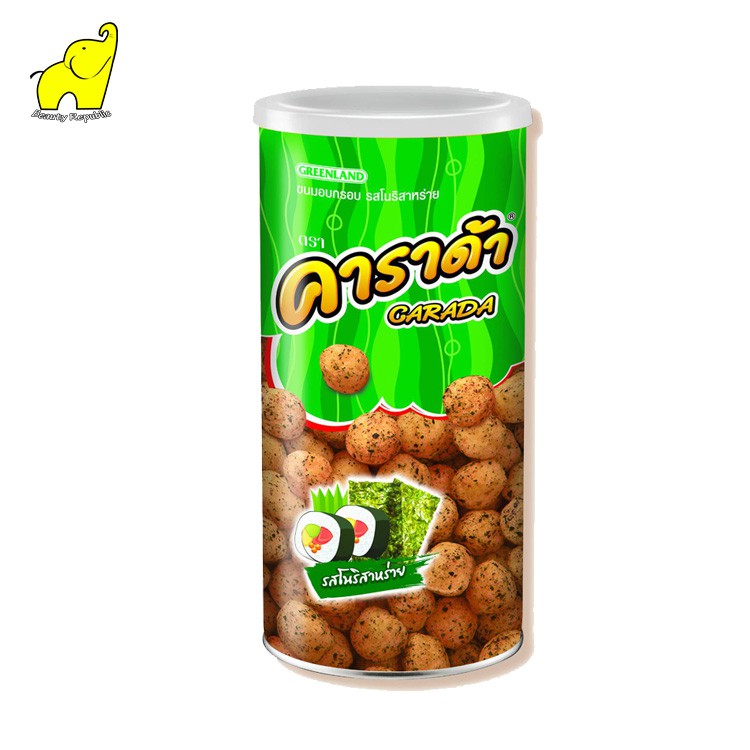 Bánh snack gạo vị rong biển carada lon 90g- đồ ăn vặt