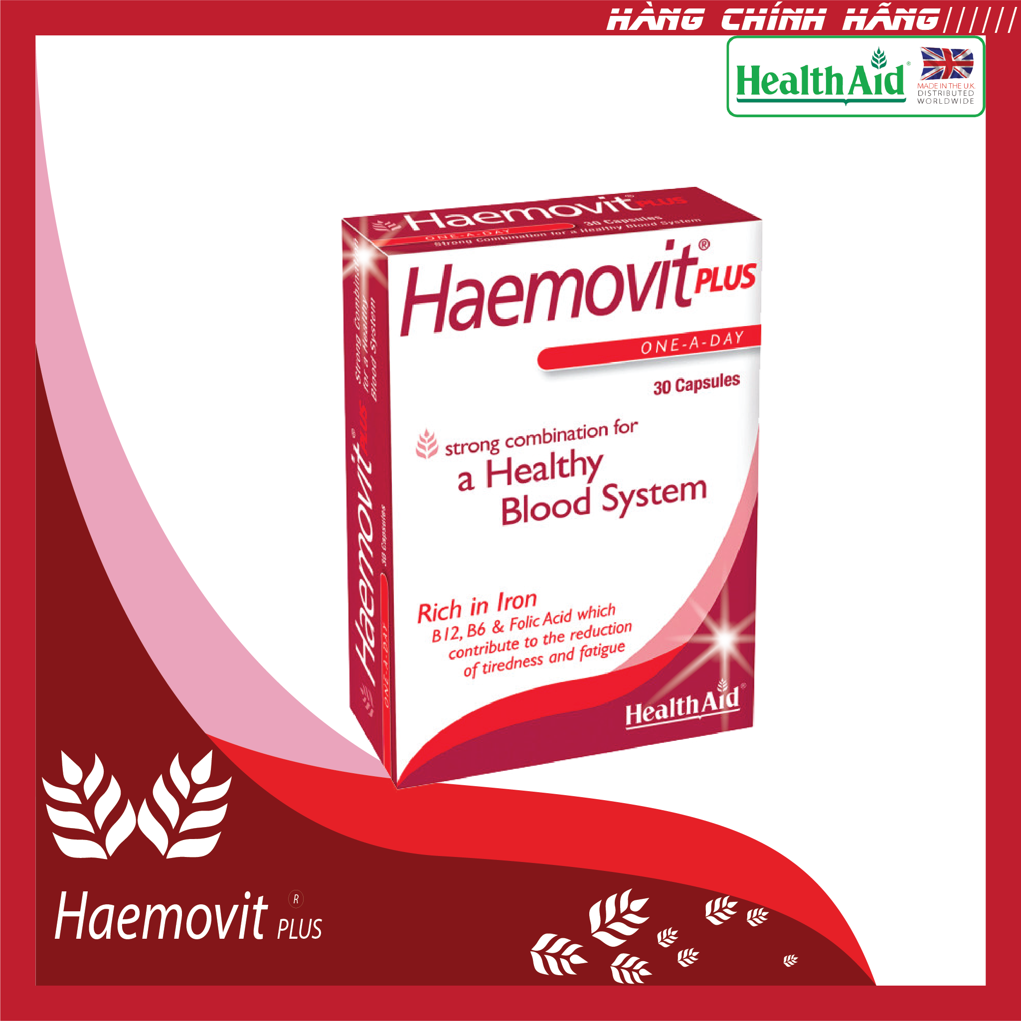 Viên bổ máu HealthAid Haemovit Plus