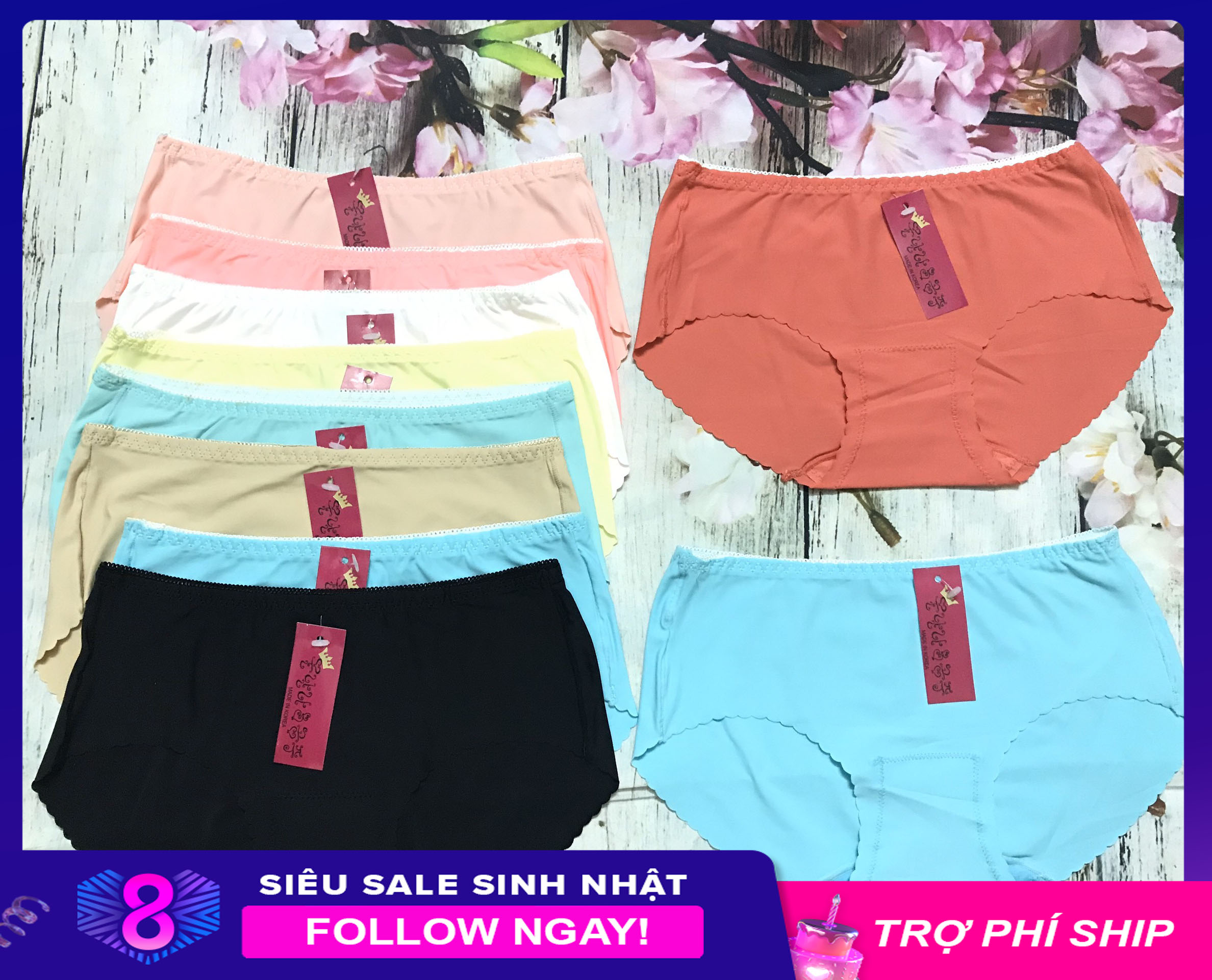 Quần lót đúc thun lạnh, Quần lót nữ