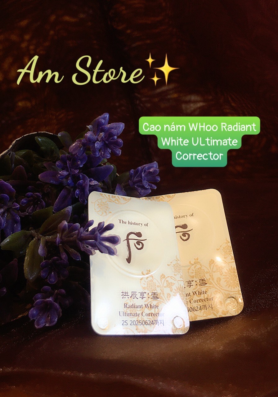 Cao nám whoo radiant white ultimate corrector 1ml