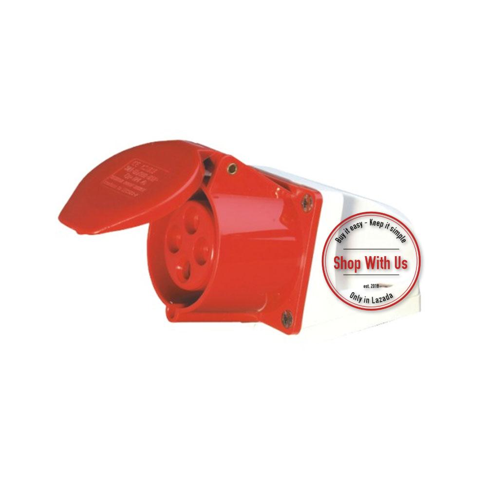 Ổ Cắm Công Ngiệp 4 Pha (1 bộ)  - Ổ Cắm, Phích Cắm Công Nghiệp 4P (16A - 32A) - PLUG TYPE-014/024 IP44