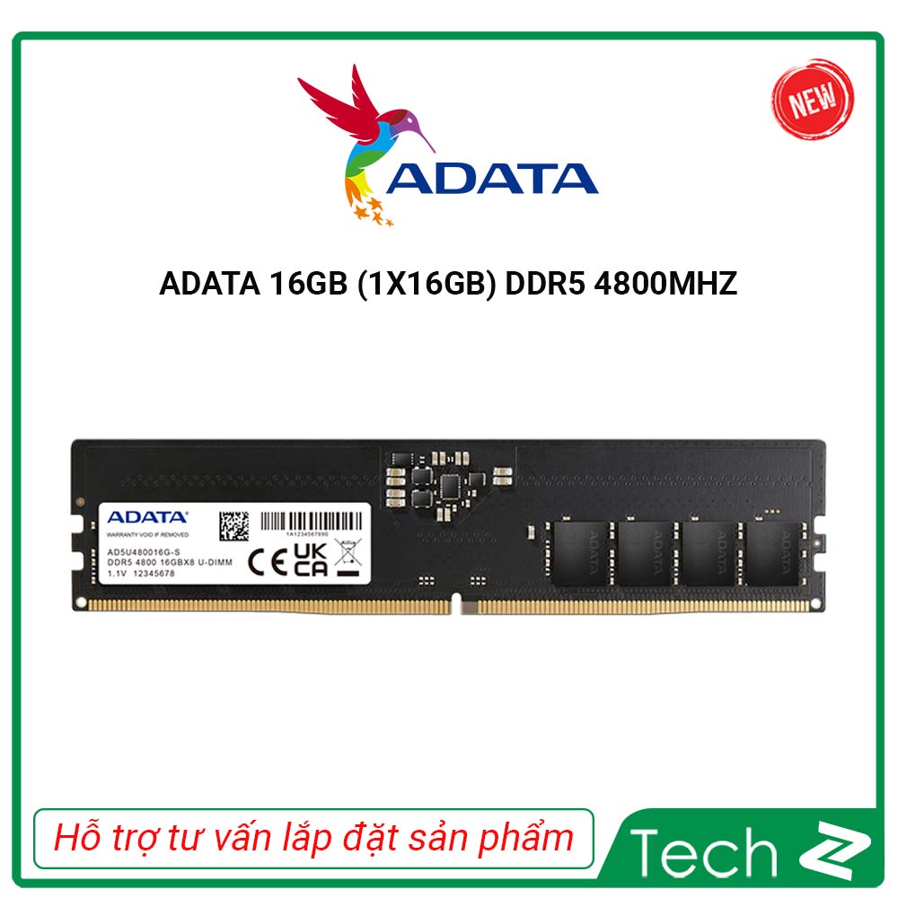 Ram Adata 16GB 1x16GB DDR5 4800Mhz