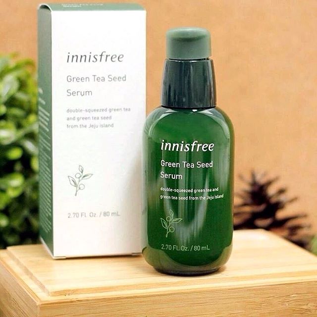 Tinh chất dưỡng ẩm sâu, phục hồi da mụn innisfree green tea seed serum 80ml chính hãng mỹ phẩm hàn quốc