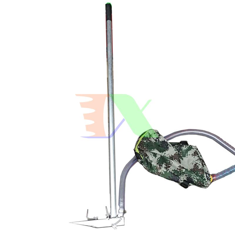 Máy bón phân dạng cuốc TMP-06A, Dụng cụ bón phân Inox đeo vai lưng, Túi bón phân