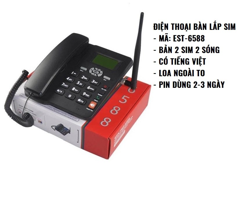 Điện Thoại Để Bàn Lắp Mọi Loại Sim Huawei ETS 3125i Chính Hãng, Giá Rẻ - Màu Đen