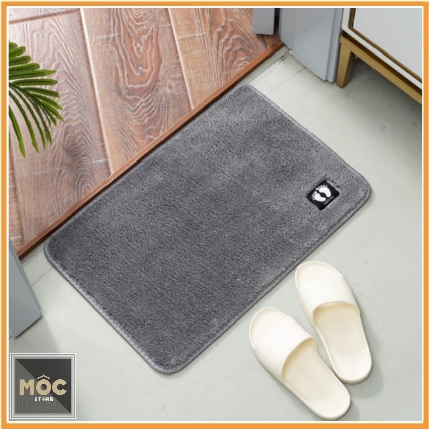 THẢM LAU CHÂN HÌNH BÀN CHÂN loại tốt  thảm bàn chân SHUNC dầy mịn thấm hút nước đế cao su chống trượt 40x60cm nhiều màu loại tốt giá rẻ thảm phòng khách phòng ngủ toilet đa năng