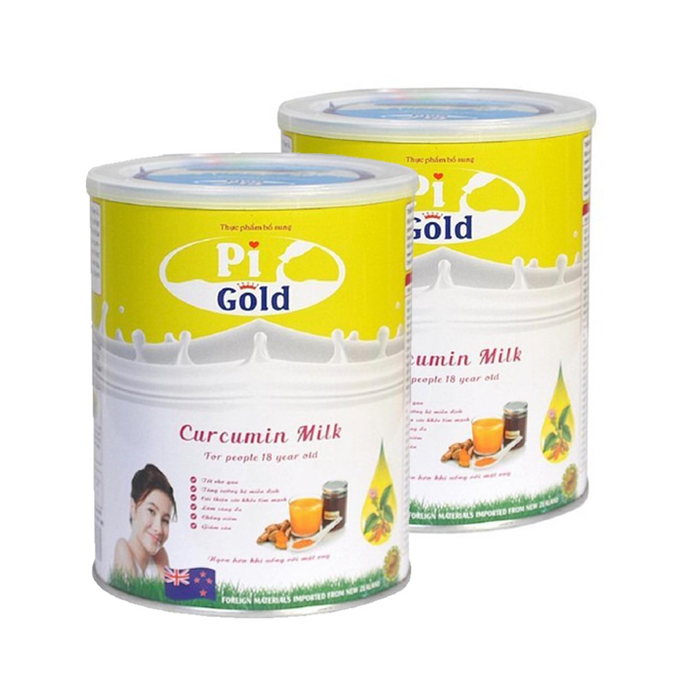 Combo 2 lon sữa nghệ curcumin giúp lành vết thương đẹp da 900gr