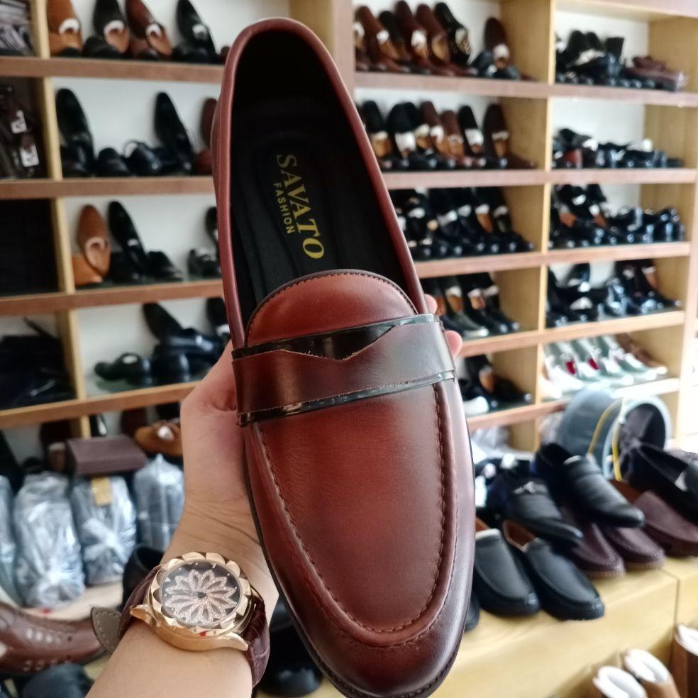 Giá ưu Đãi giầy công sở nam da bò hàng cao cấp giầy lười nam đẳng cấp quý ông