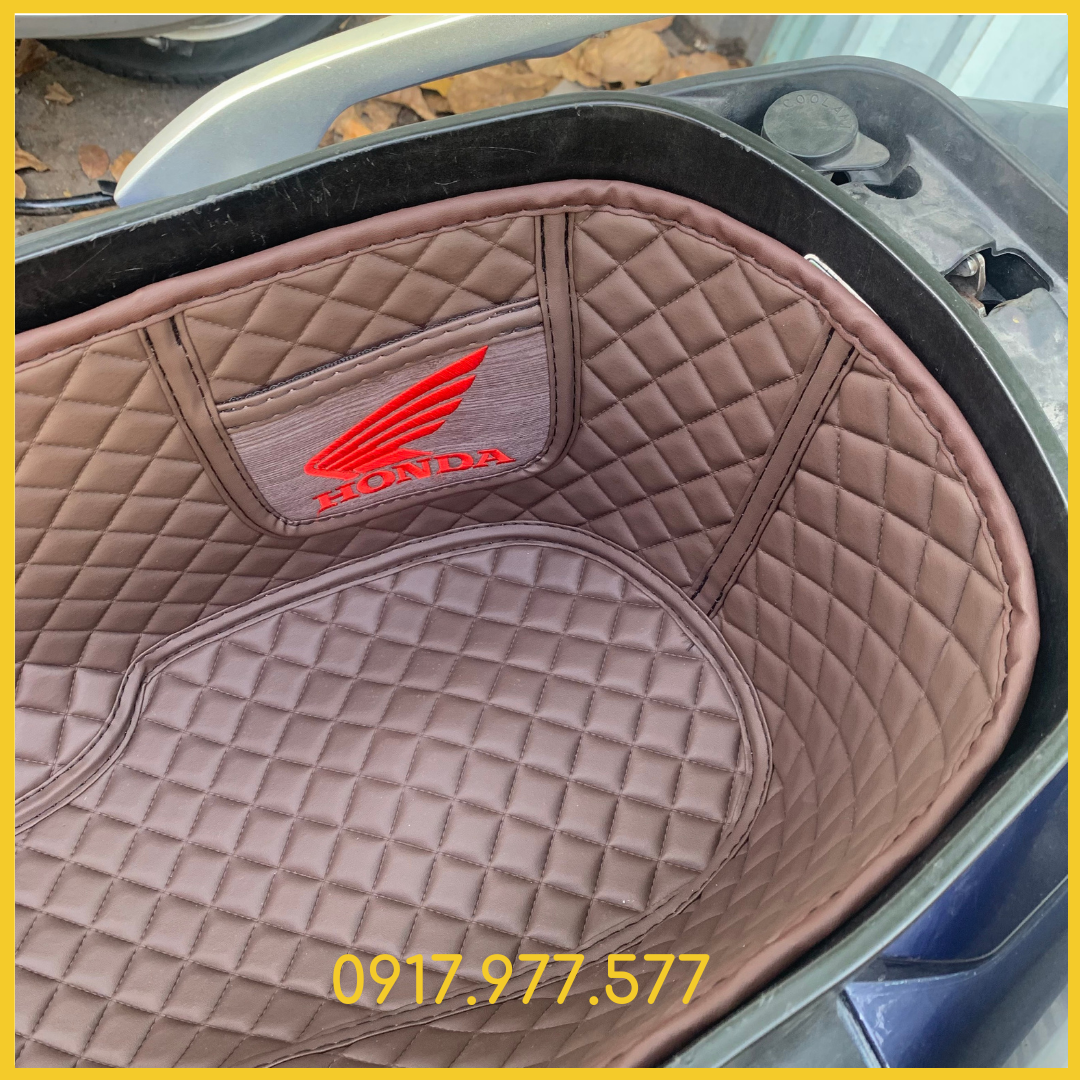 Lót cốp Da cao cấp Honda LEAD 2007 tới năm 2024, 2 phân loại 110cc mẫu cũ và 125cc mẫu mới, CÓ TÚi thêu logo Honda Cực đẹp
