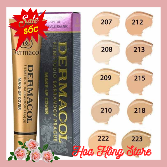 [HCM] Kem Che Khuyết Điểm Dermacol Make Làm mịn da cung cấp độ ẩm như 1 loại kem dưỡng tạo lớp trang điểm mịn màng không khô da