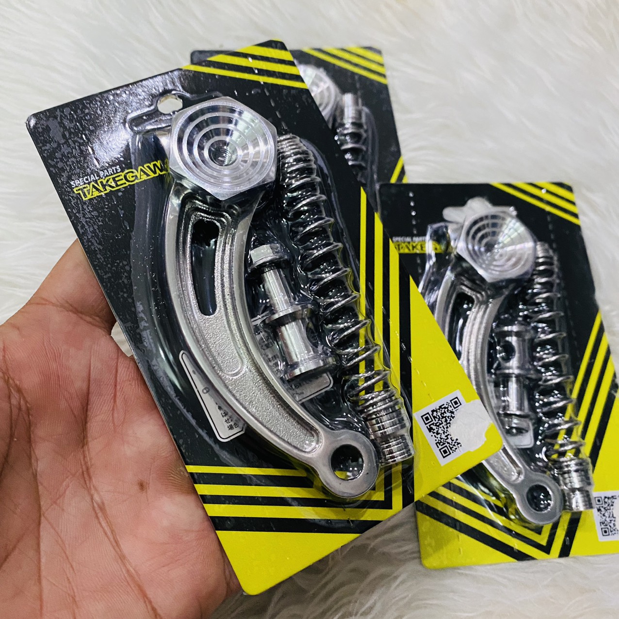 Càng thắng inox 304 nguyên khối cnc cho xe máy