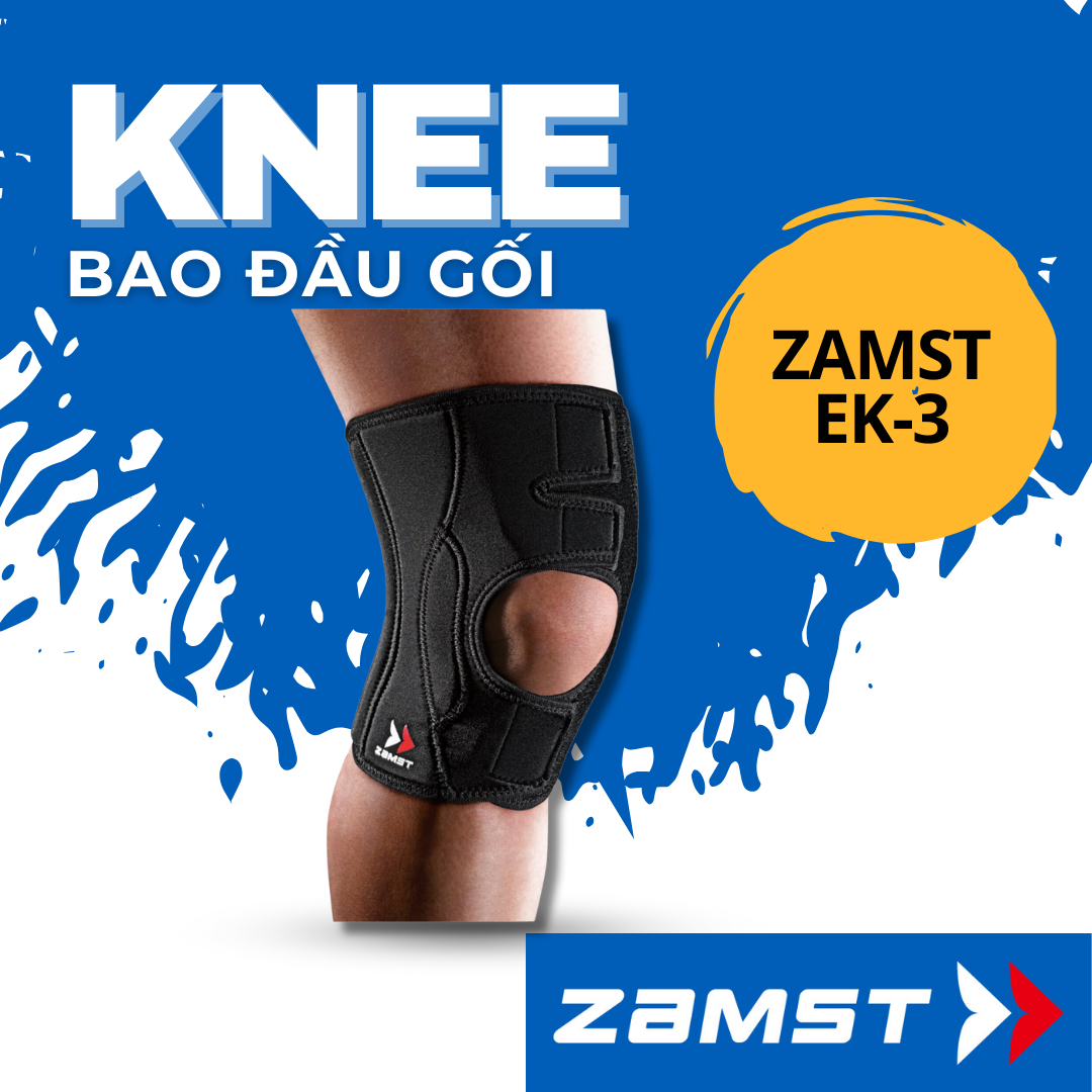 Đai hỗ trợ bảo vệ gối zamst chính hãng ek-3