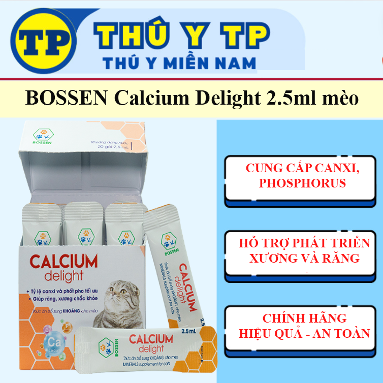 BOSSEN Calcium Delight Cung Cấp Canxi Mèo