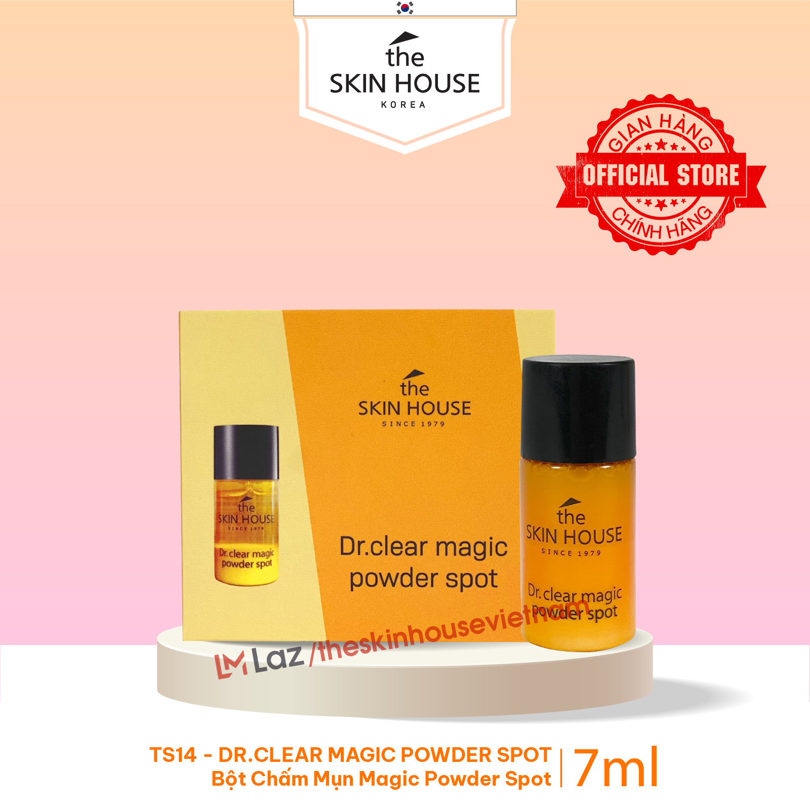 Ts14 bột chấm mụn dr. clear magic powder spot - the skin house