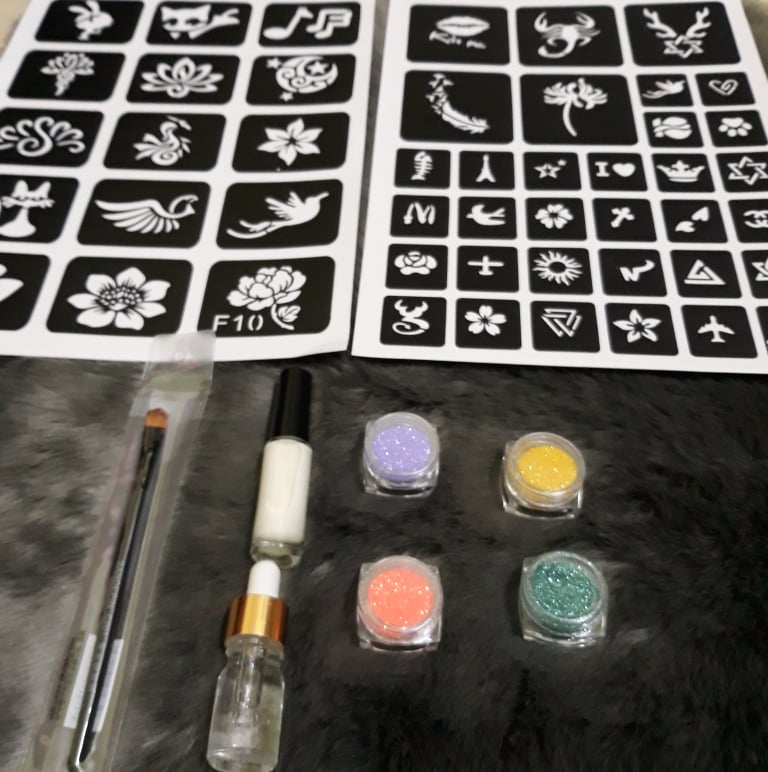 Sét dán hình xăm tattoo đầy đủ, nhiều màu, bền 2 tuần (không cần xăm hình vẫn có hình xăm xinh xắn)