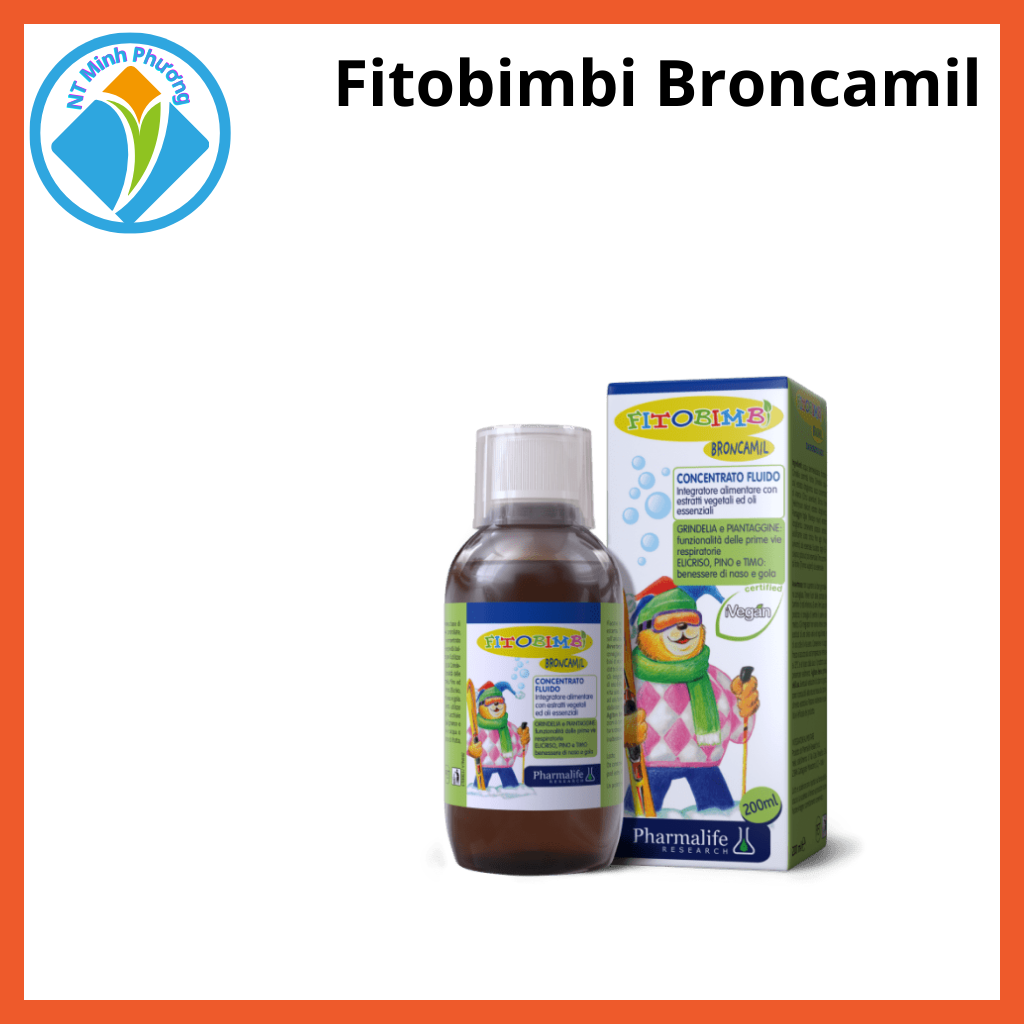 Fitobimbi Broncamil.Thảo Dược Giảm Ho ,Viêm Họng,Viêm Phế Quản