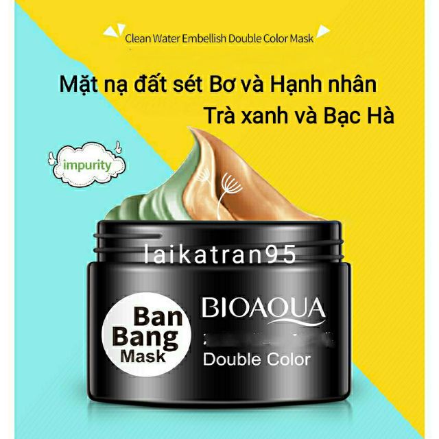 Mặt nạ bùn thực vật - mặt nạ bùn 2 ngăn banbang mask bioaqua