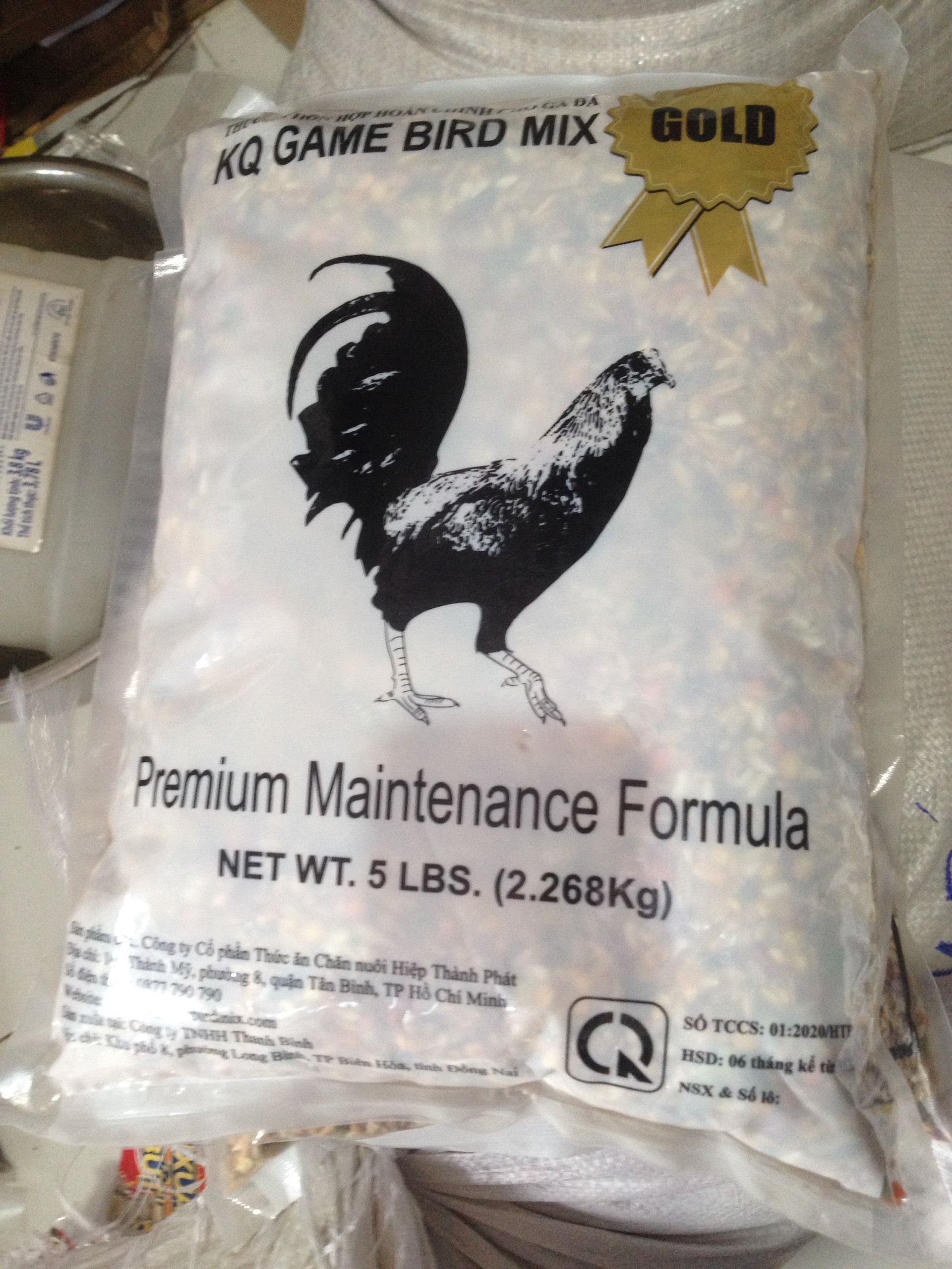 ngũ cốc gà KQ GOLD tem vàng 2,2 kg