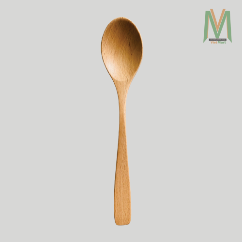 Muỗng Gỗ Beech Oval Ăn Cơm Kích Thước 18.5 Cm - Đồ Gỗ Nhà Bếp Thương Hiệu Trường Phát