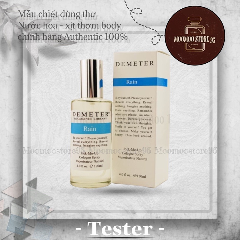 [ Mua ngay ] Mẫu thử nước hoa Demeter rain 10ml dạng xịt