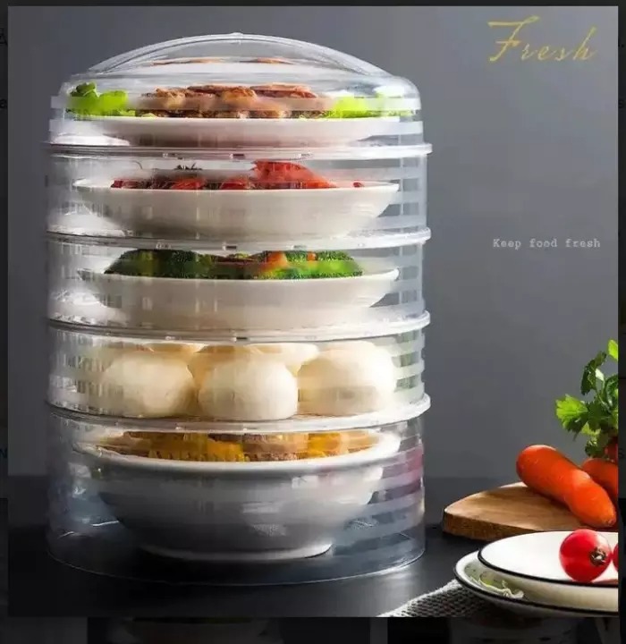 [HCM][ SALE OFF] Lồng Bàn Giữ Nhiệt Thức Ăn - Bảo Quản Thức Ăn Cao Cấp 5 Tầng  Trong Suốt Lồng Bàn Đậy Thức Ăn