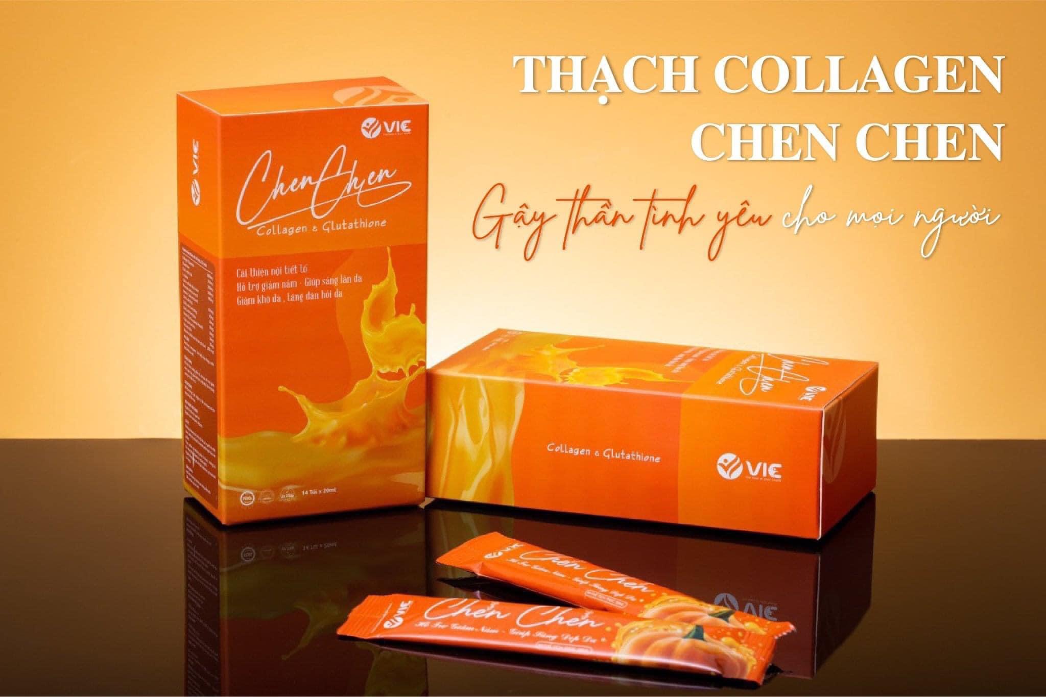 [HỘP 14 GÓI] THẠCH BÍ ĐỎ CHEN CHEN VIC HỘP 14 GÓI MỚI CHÍNH HÃNG