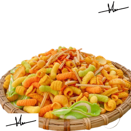 500gr bim bim snack tá lả mix đủ vị giòn tan