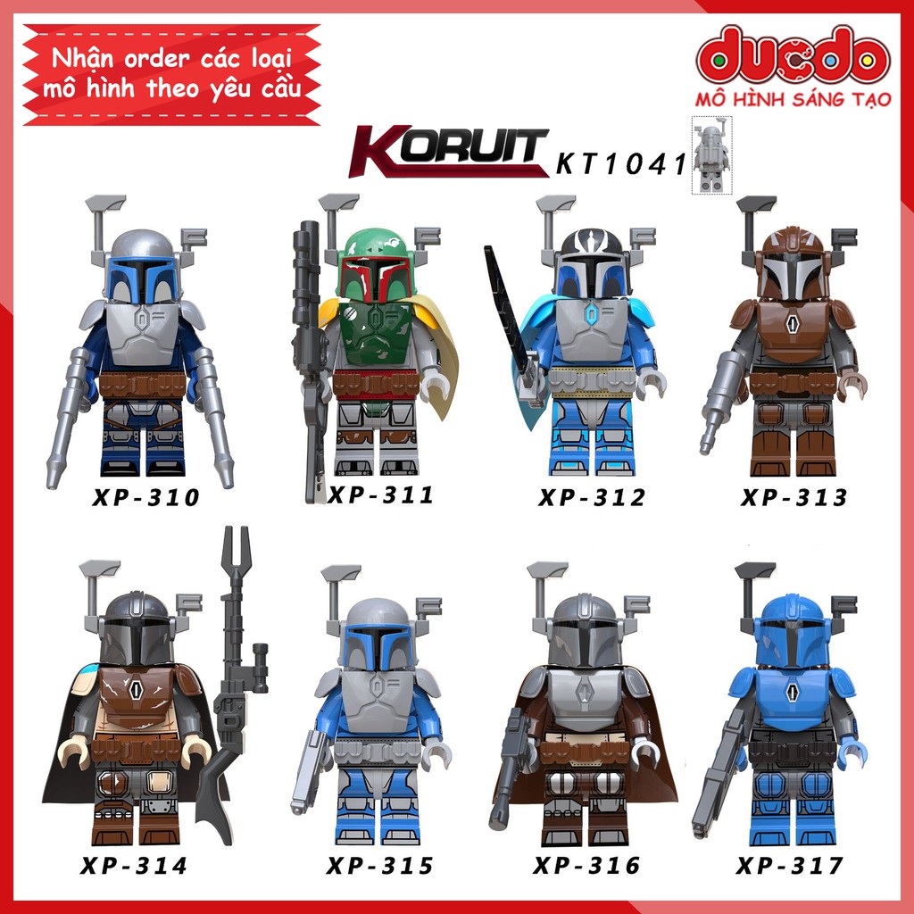 Minifigures các nhân vật trong Star Wars full trang bị - Đồ chơi Lắp ghép Xếp hình Mô hình Mini KORUIT KT1041
