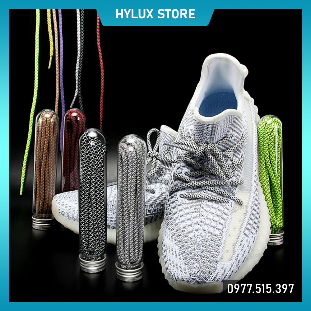 Dây giày tròn phản quang Yeezy bảng 23 màu cao cấp - Dây giày thể thao